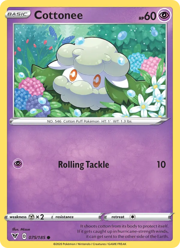 Cottonee, Pokémon card