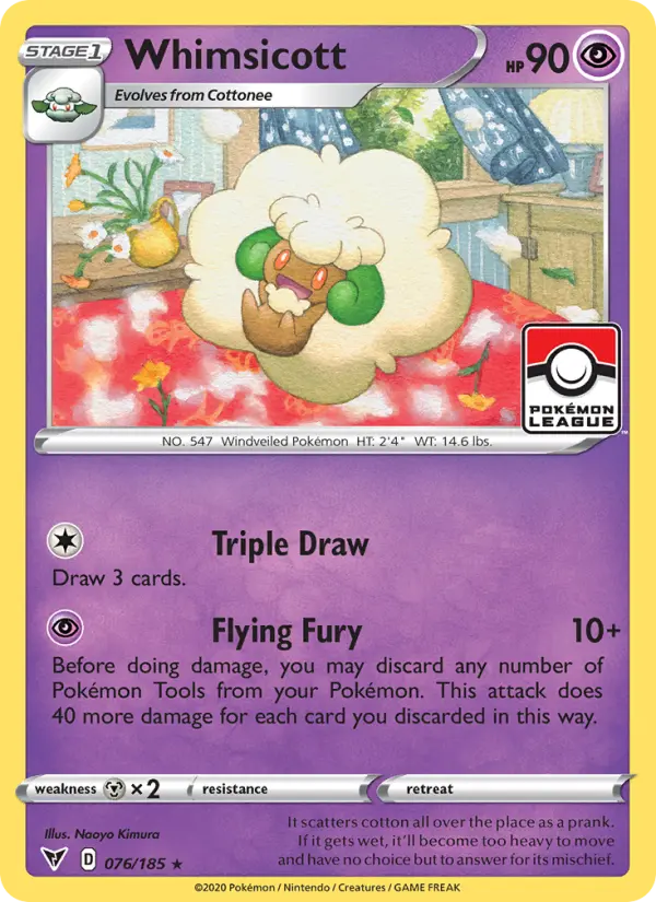 Whimsicott, Pokémon card