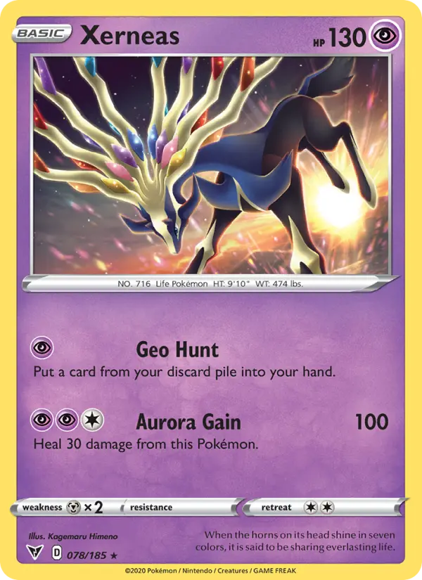 Xerneas, Pokémon card