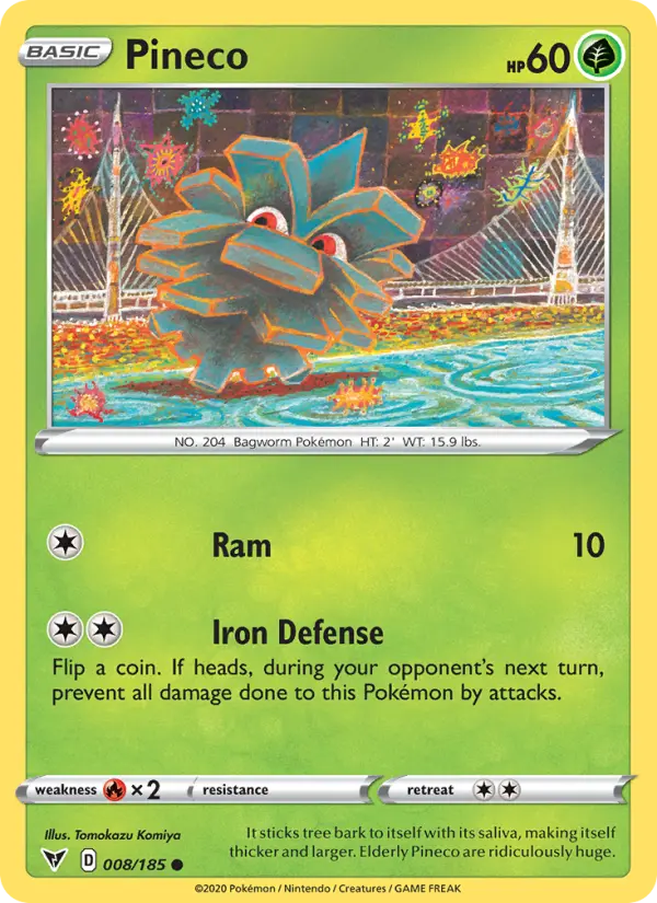 Pineco, Pokémon card