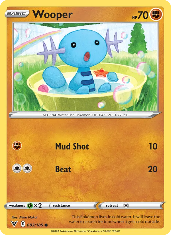 Wooper, Pokémon card