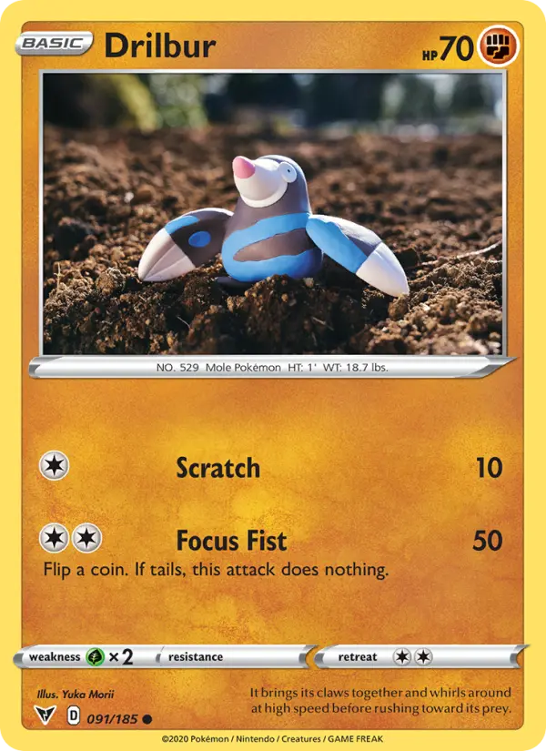 Drilbur, Pokémon card
