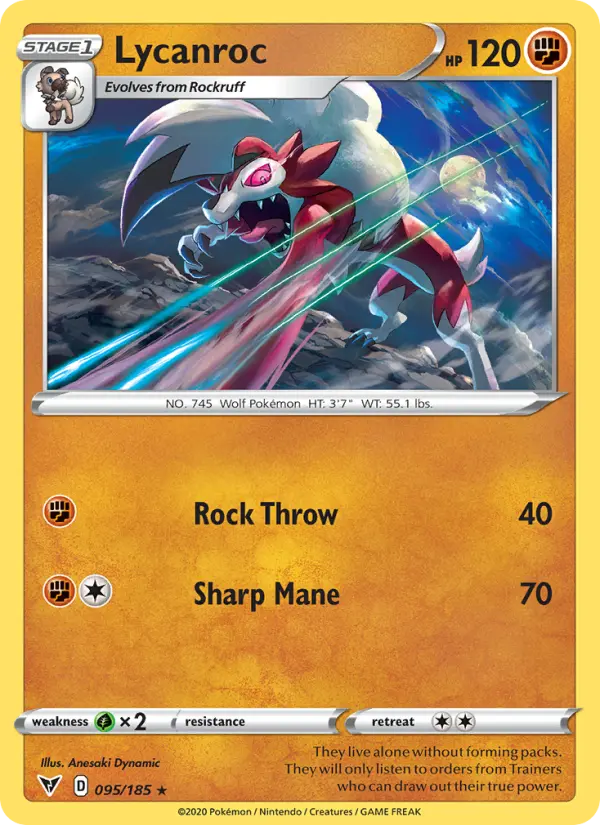 Lycanroc, Pokémon card
