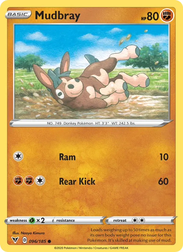 Mudbray, Pokémon card