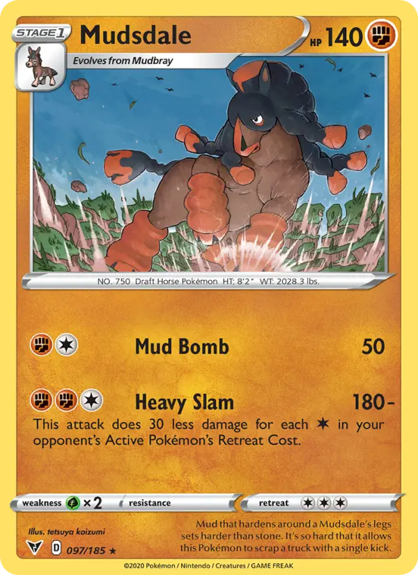 Mudsdale, Pokémon card