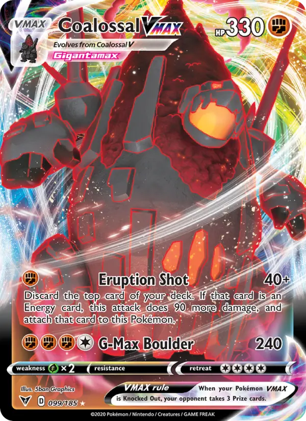 Coalossal VMAX, Pokémon card