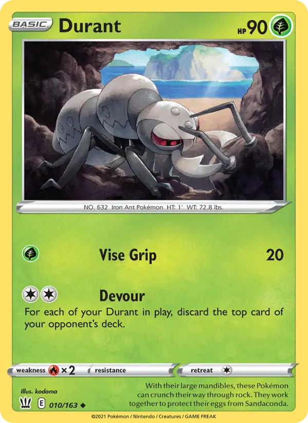 Durant, Pokémon card