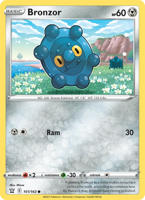 Bronzor, Pokémon card