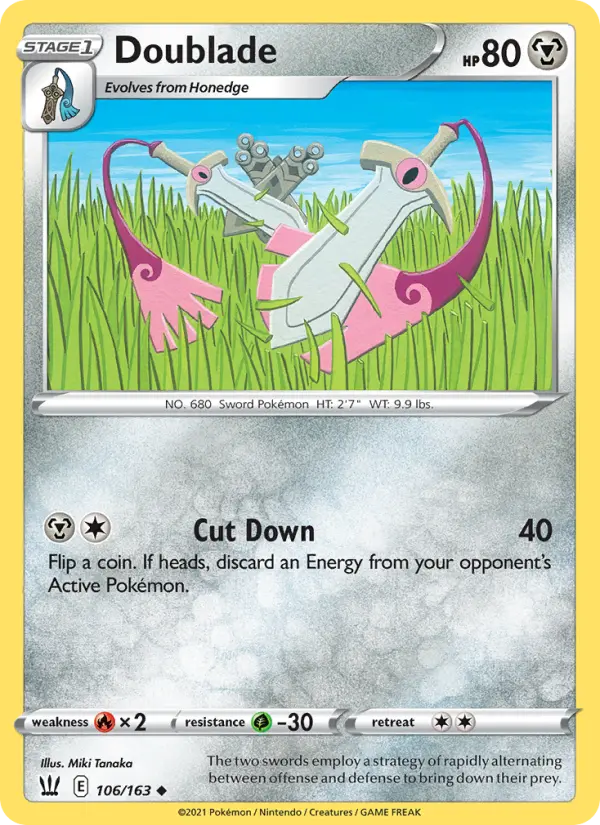 Doublade, Pokémon card