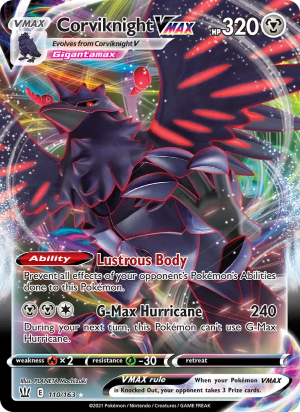 Corviknight VMAX, Pokémon card