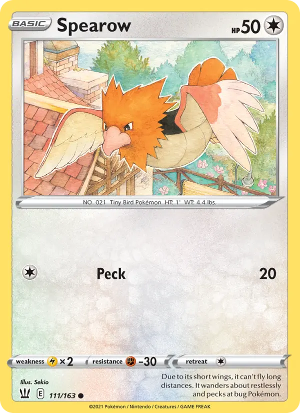 Spearow, Pokémon card