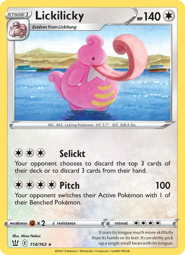 Lickilicky, Pokémon card