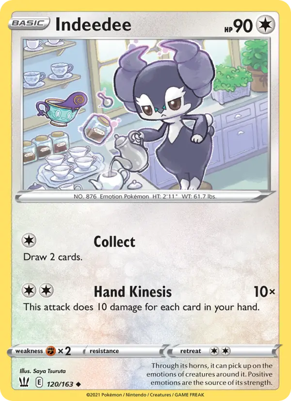 Indeedee, Pokémon card