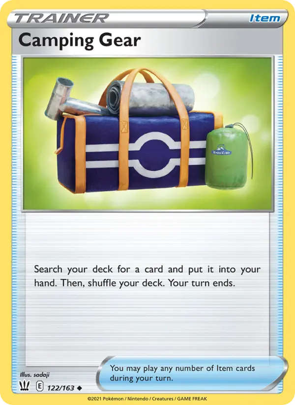 Camping Gear, Pokémon card