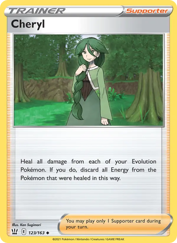 Cheryl, Pokémon card