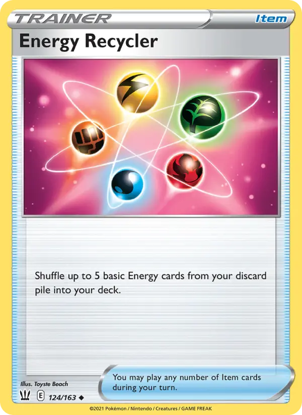 Energy Recycler, Pokémon card