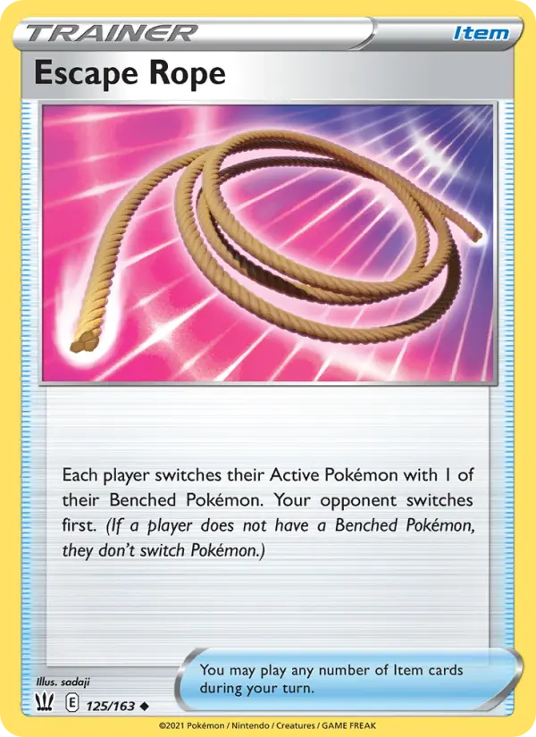 Escape Rope, Pokémon card