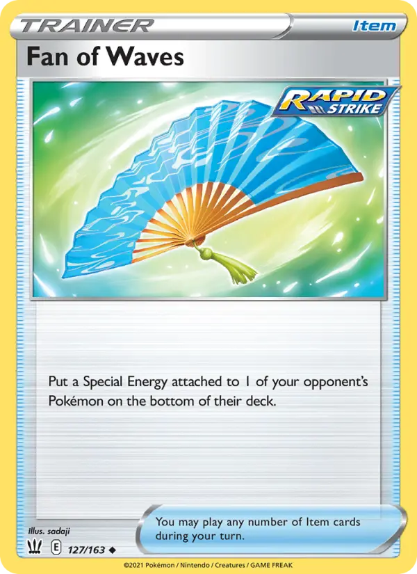 Fan of Waves, Pokémon card