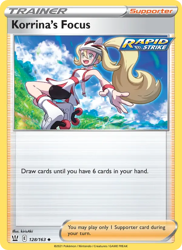 Korrina's Focus, Pokémon card