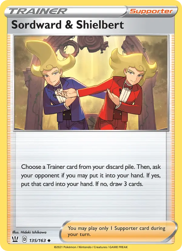 Sordward & Shielbert, Pokémon card