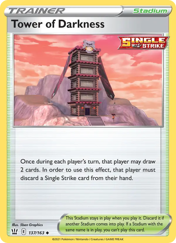 Tower of Darkness, Pokémon card