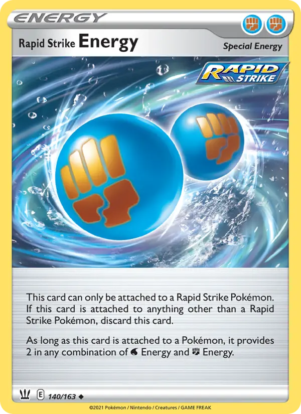 Rapid Strike Energy, Pokémon card