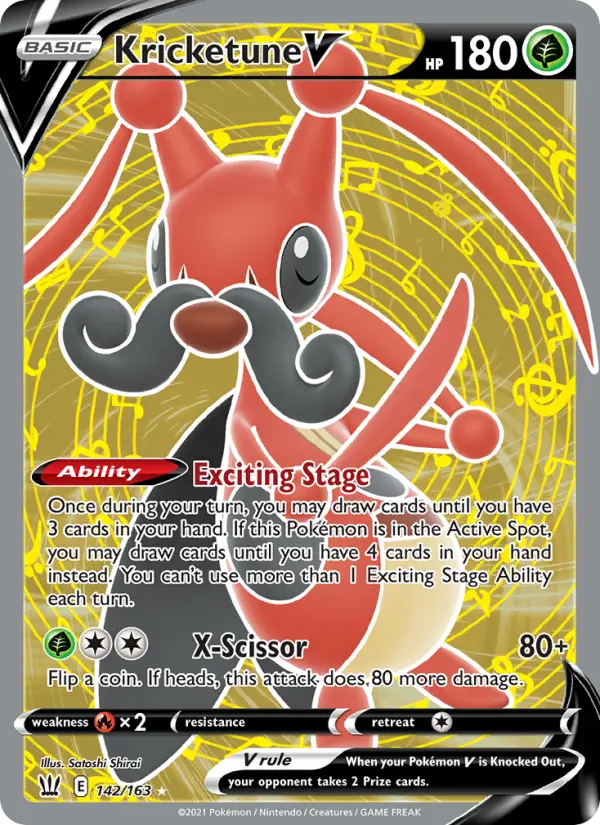 Kricketune V, Pokémon card