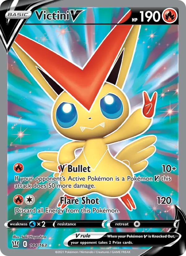 Victini V, Pokémon card