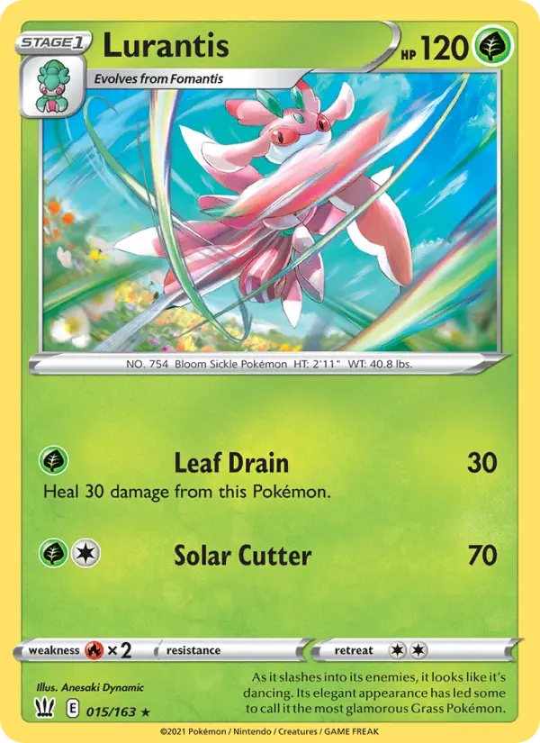 Lurantis, Pokémon card