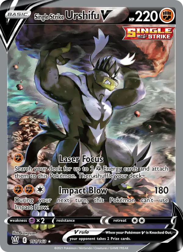 Single Strike Urshifu V, Pokémon card