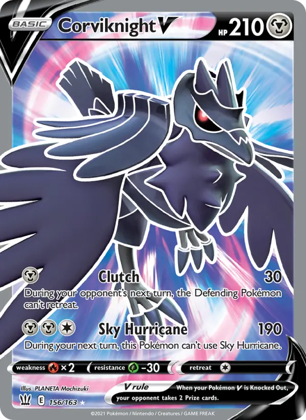 Corviknight V, Pokémon card