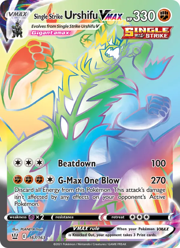 Single Strike Urshifu VMAX, Pokémon card
