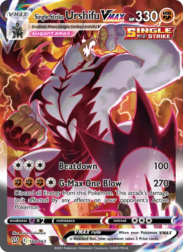 Single Strike Urshifu VMAX, Pokémon card