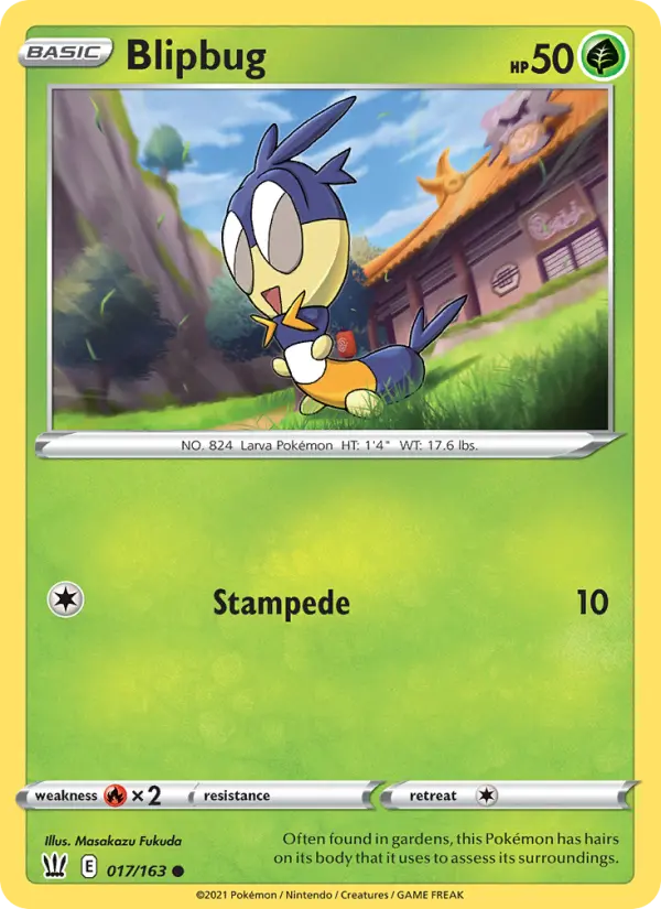 Blipbug, Pokémon card