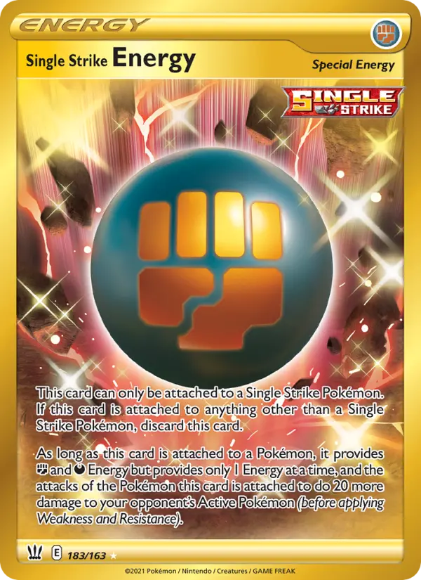 Single Strike Energy, Pokémon card