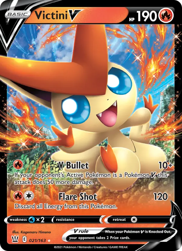 Victini V, Pokémon card