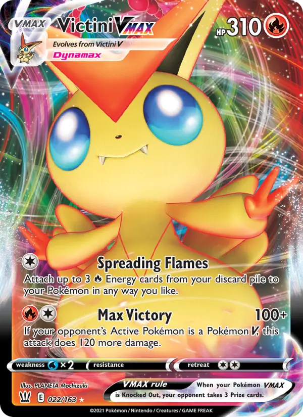 Victini VMAX, Pokémon card
