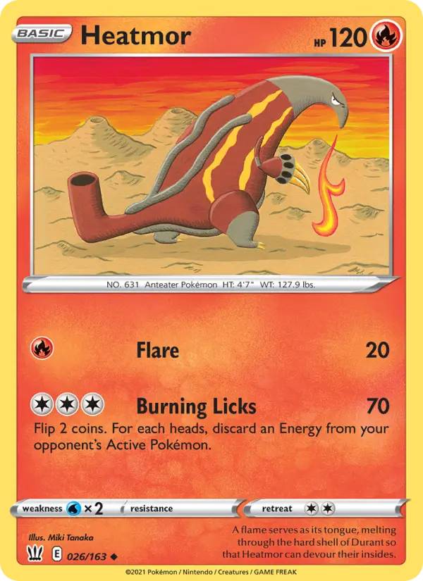 Heatmor, Pokémon card