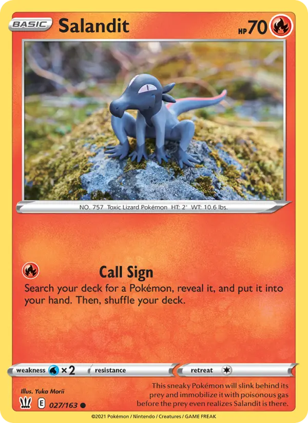 Salandit, Pokémon card
