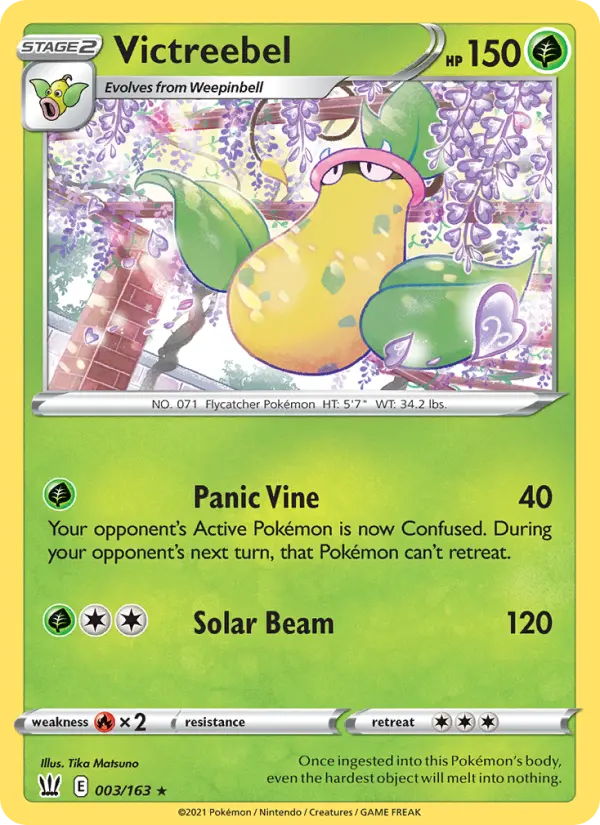 Victreebel, Pokémon card