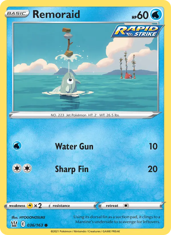Remoraid, Pokémon card
