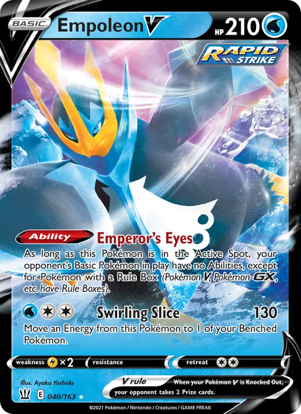 Empoleon V, Pokémon card
