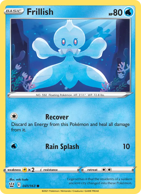 Frillish, Pokémon card
