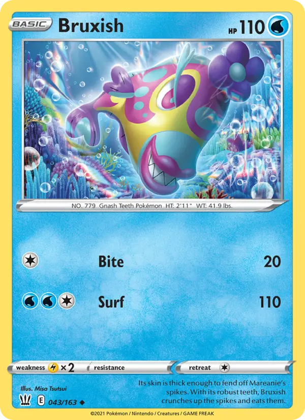 Bruxish, Pokémon card