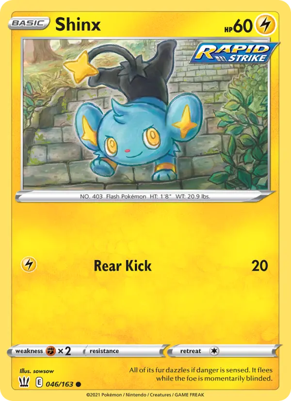 Shinx, Pokémon card