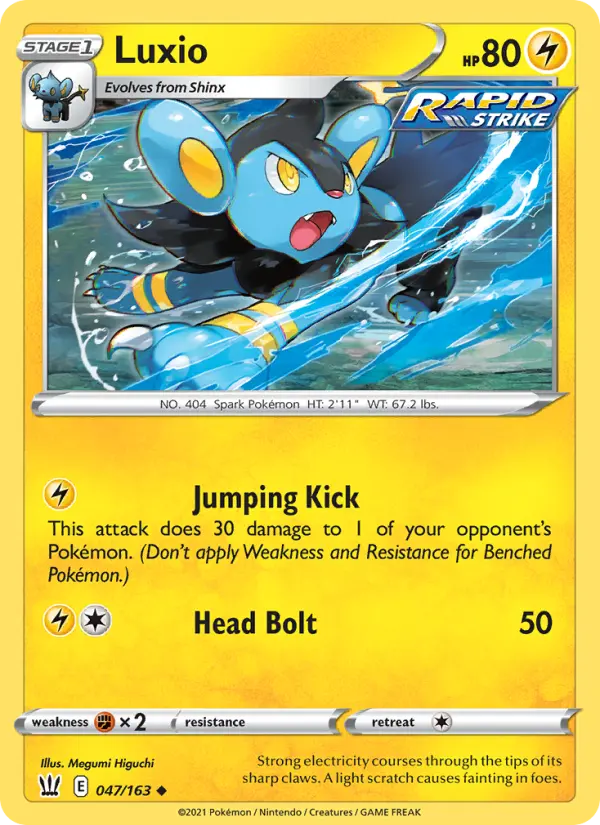Luxio, Pokémon card