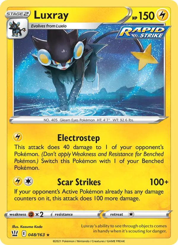 Luxray, Pokémon card