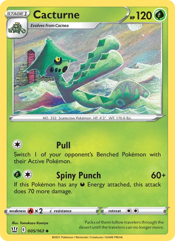Cacturne, Pokémon card