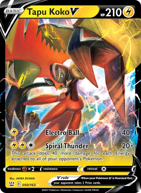 Tapu Koko V, Pokémon card