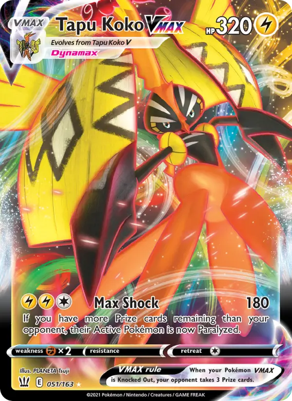 Tapu Koko VMAX, Pokémon card